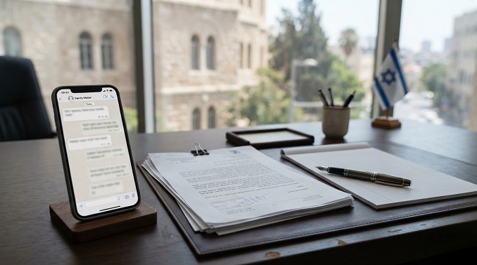 התכתבות בין בני זוג מתעדת לאורך השנים אמירות, הסכמות והתנהלות בעניינים שונים.